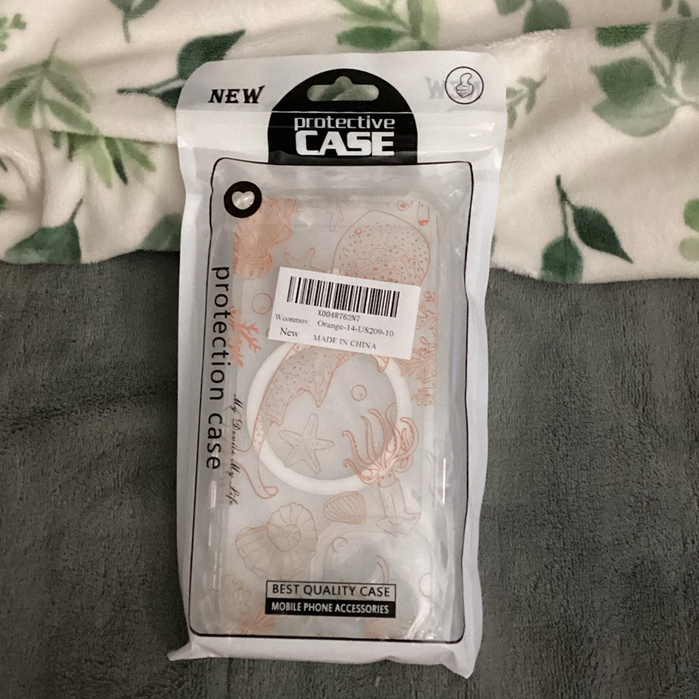 Protective Phone Case with Sea Life Design for I-Phone 14